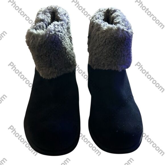 Ugg Harrison Cuff Winter Boots Black Suede, Size 8.5, NWT no box - Picture 5 of 12